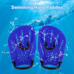 Profissional de natação mão pás fin resistente à água paddle webbed mergulho luvas ajustáveis para o treinamento aquático atualizar - Image 4
