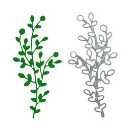 Forma do ramo de corte de metal dados scrapbooking folha galho em forma de cartão feito à mão gravação artesanato cortador de papel molde - Image 1