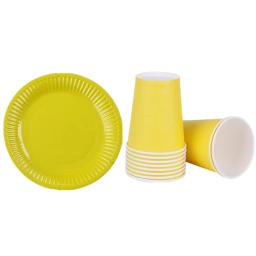 Preto/verde/azul/vermelho sólido descartável conjunto de utensílios de mesa festa fontes placas de papel copos festa de aniversário casamento decoração adulto favor - Image 6