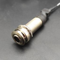 Cilindro portátil guitarra endpin captador ponte sela eq piezo captador 6.35mm jack soquete com ukulele captador acústico piezo macio - Image 3