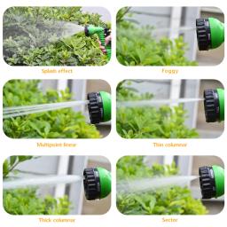 Expansível Magic Water Gun Mangueira Tubo, Carretéis Flexíveis, Pote De Espuma, Lavagem De Carro Pulverizador, 7 Padrões - Image 2