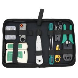 Kit de ferramentas de rede profissional, testador de cabo, manutenção de computador, 9 em 1, ferramentas de reparo, 8p8c rj45, conectores, testador de cabo - Image 1