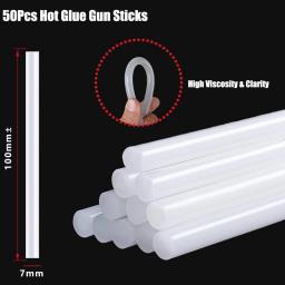 Mini Pistola de Cola de Silicone para Alta Temperatura, 40W, Projetos DIY, Criação Artística, Bastões de Cola, 1-50Pcs, 7mm - Image 3