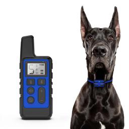 Coleira de treinamento para cães/controle remoto portátil, rolha de casca elétrica, dispositivo de treinamento para animais de estimação à prova d'água, com bipe de choque, 1 peça - Image 2