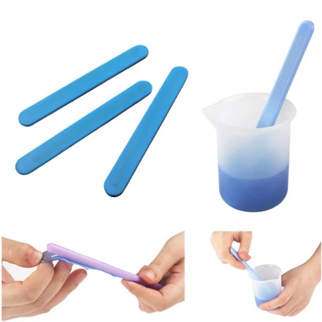 Bastão de Silicone Reutilizável para Mistura de Resina Epóxi e Artesanato DIY