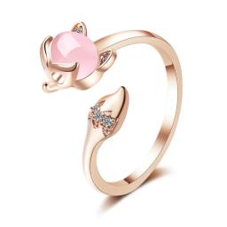 Elegante Margarida Anéis de abertura para mulheres, estilo coreano, ajustável, festa de casamento, anéis de noivado, presente da jóia - Image 3