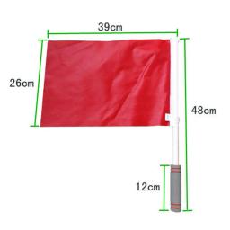Bandeiras para arbitragem de futebol, bandeira vermelha, branca e amarela para árbitro de esportes de futebol em 3 cores - Image 6