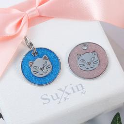 Etiqueta personalizada da identificação do gato do cão da etiqueta do nome do animal de estimação do metal da gravura do laser anti-lost - Image 5