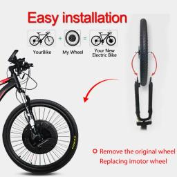 Kit de conversão de e-bike IMOTOR 3 Roda dianteira 20 / 24 / 26 / 27,5 / 28 / 29 / 700C polegadas Motor para bicicleta 36V 350W Bicicleta elétrica - Image 5