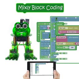 Keyestudio sapo robô com programação gráfica para arduino nano diy kit eletrônico arduino robô kit haste brinquedo - Image 2