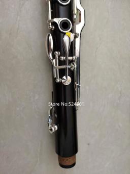 Ebony madeira clarinete com caso, instrumento musical, preto, prata, 18 teclas, G Tune, libertando, venda quente - Image 3