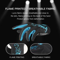 Luvas de ciclismo impermeável para homens, Mitten Touchscreen quente, Mitten esporte de inverno, bicicleta, esqui, equitação de motocicleta - Image 4