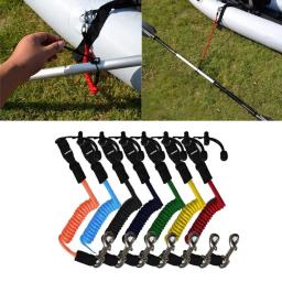 Elastic Kayak Paddle Leash, Multifuncional Surf, Canoa, Cord Coiled, Safety Fishing Rod, Lanyard, Barco Acessório - Image 2