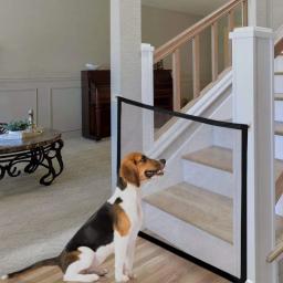Cerca do animal de estimação para o cão interno e exterior segurança portão engenhoso malha cerco suprimentos para animais de estimação dropshipping - Image 2