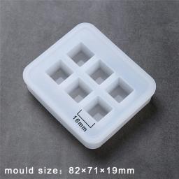 Molde de silicone snasan para jóias 16mm cubo bola contas 6 compartimento resina molde de silicone artesanal diy artesanato resina cola epoxy moldes - Image 5