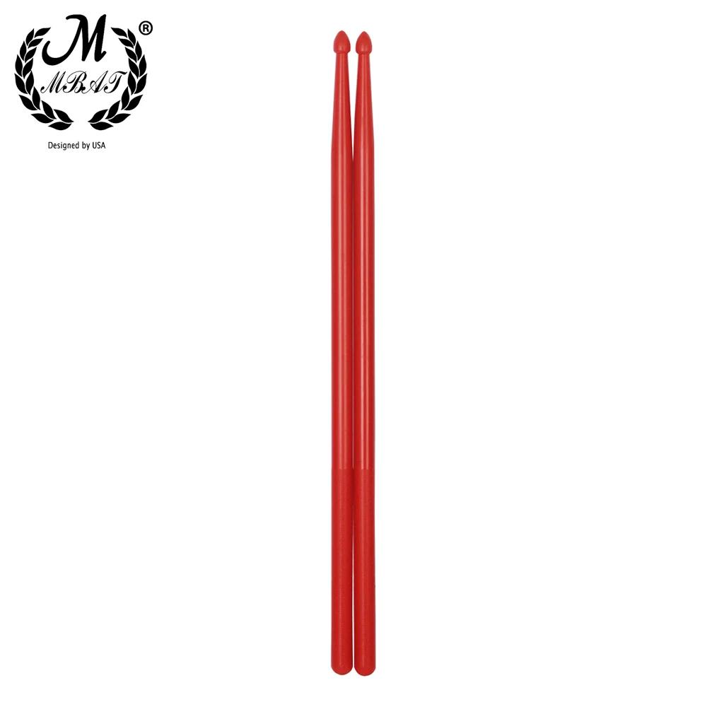 M MBAT-Baquetas para Bateria, Baquetas para Iniciantes, Acessórios de Bateria, Leve, Profissional, Nylon, Multi Cores, 5A - Image 1