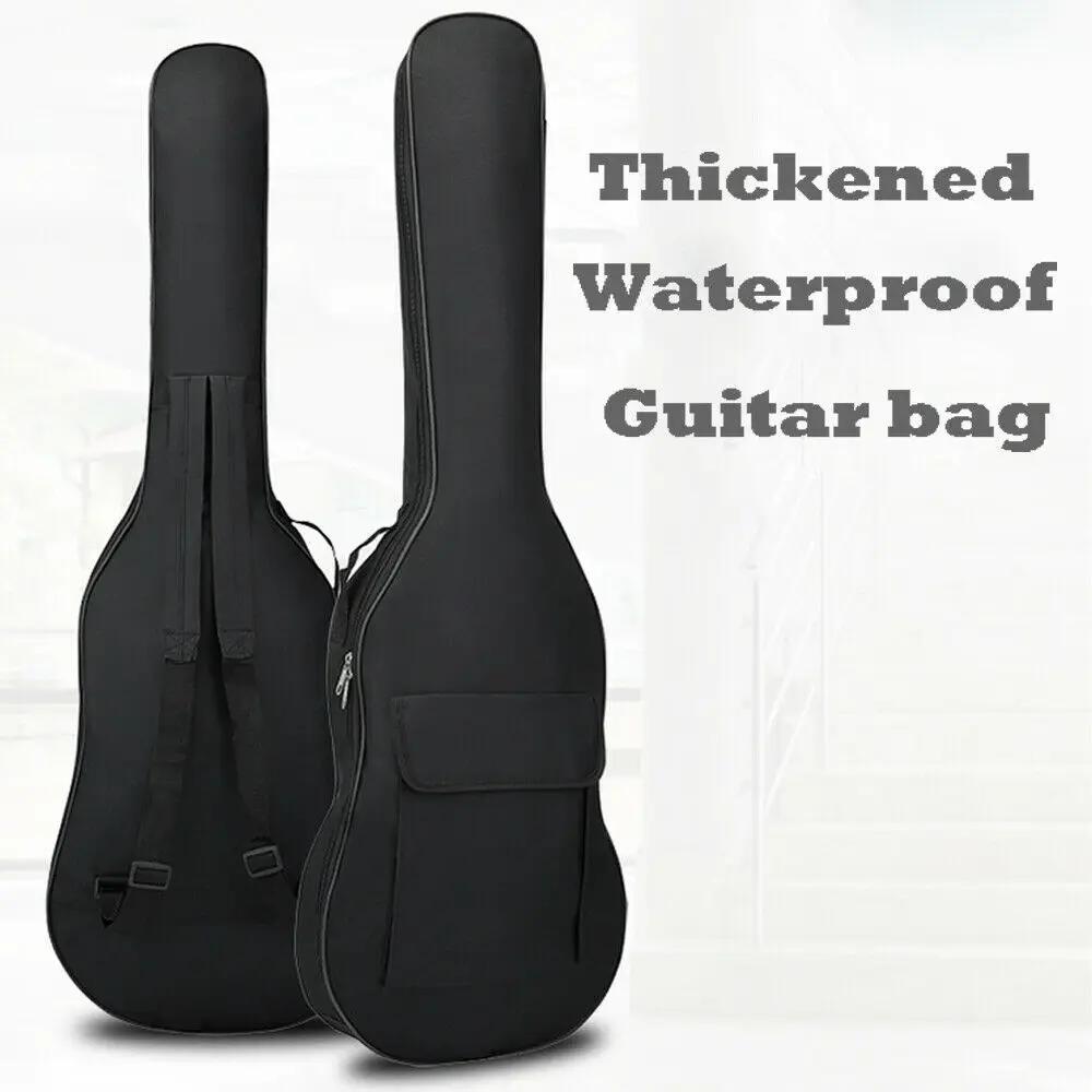 Impermeável acolchoado guitarra elétrica Bass sacos, preto, estojo, titular - Image 1