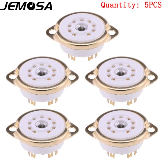 Amplificador Vintage HIFI com Soquete 9PIN para Tubos de Vácuo B9A - Compatível com 12AX7, 12AU7, ECC83, EL84, 6922, ECC88 e ECC82