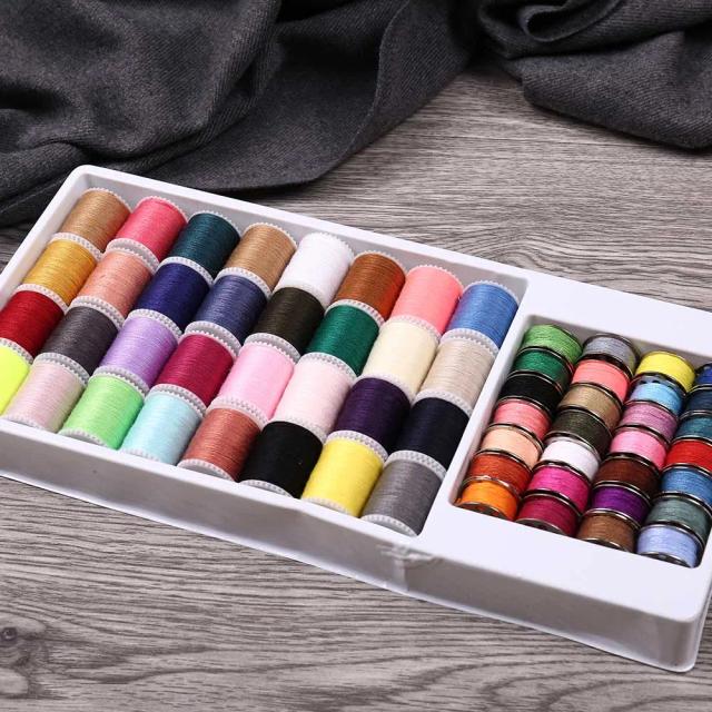 Linha de Costura em Poliéster: Kit Completo de Acessórios e Cores Vibrantes para Máquina de Costura
