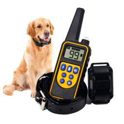 Coleira de treinamento para cães, dispositivo elétrico de treinamento para animais de estimação, com controle remoto e à prova d'água, 3 canais, recarregável - Image 1