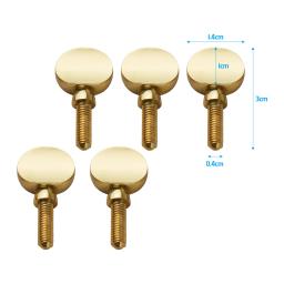 Latão Sax Pescoço Apertando Parafusos, Peças De Reposição Saxofone, Fixação De Cobre, Pescoço Receptor, Anexar Parafuso, 5Pcs - Image 4