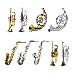 Saxofone mini 8 notas abs metal instrumentos de vento musical para presentes de festa idades 3 + crianças - Image 1