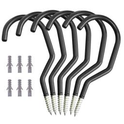 Suporte de parede para bicicleta, 6 peças, garagem, montagem na parede, gancho de armazenamento, ciclismo, suporte de bicicleta, acessórios - Image 6