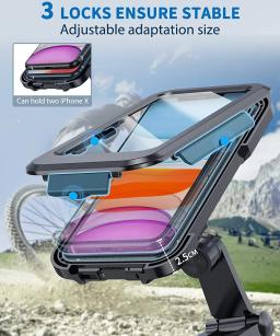 Untoom-Suporte do telefone à prova d'água para bicicleta e motocicleta, guidão universal de bicicleta, suporte para celular - Image 6
