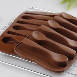 Molde de silicone em forma de colher 3d, forma de doce de chocolate, fondant, bolo artesanal, confeitaria, cozinha, decoração de bolos, sobremesa - Image 3