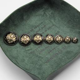 Botões de metal dourado dourado, 6 peças, 10-28mm, casaco de vestuário, acessórios de costura, botões para roupas, artesanato, ponto preto, botão de óleo - Image 3