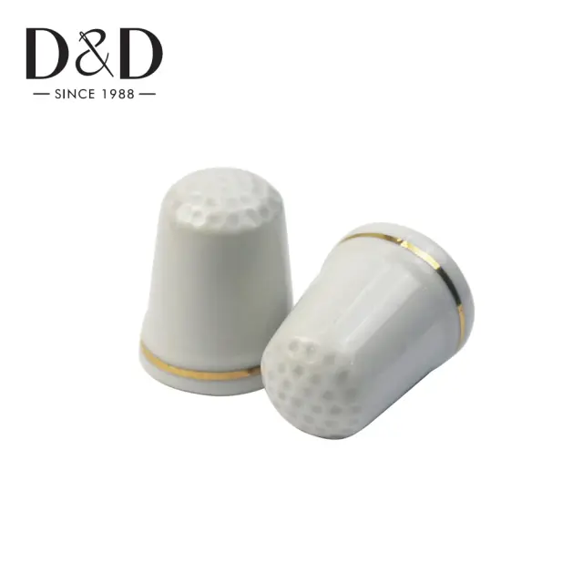 Mão Dedal Retro de Costura em Cerâmica - Protetor de Dedos e Acessórios Colecionáveis para DIY