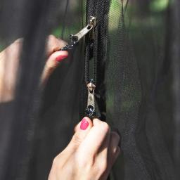 T1-2 pessoa portátil acampamento ao ar livre hammock com mosquiteiro de alta resistência parachute tecido pendurado cama caça dormir balanço - Image 2