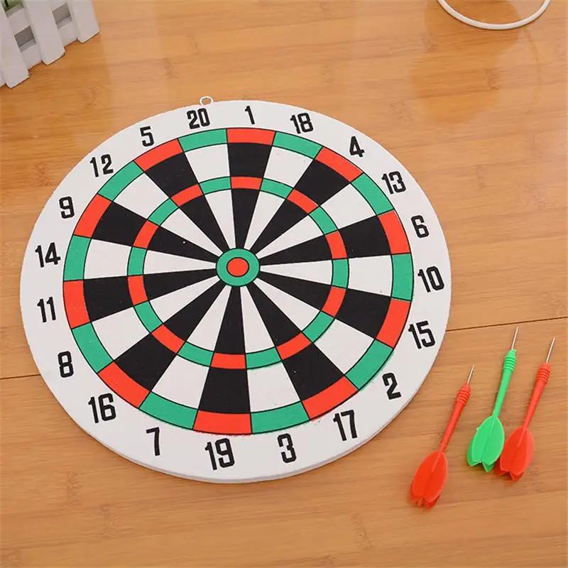Alvo de Dardo Dupla Face 29.5cm com 3 Dardos - Brinquedo de Espuma