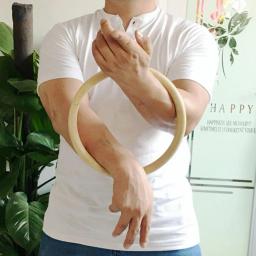Rattan Anel Kung Fu para Treinamento de Força Mão e Pulso, Artes Marciais Tradicionais, Boneco de Madeira, Wing Chun - Image 1