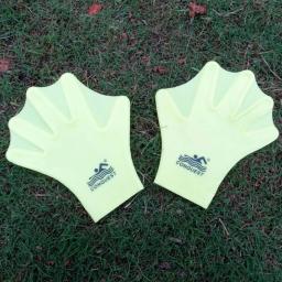 Nadadeiras de silicone para adultos e crianças, Equipamento de natação, Acessórios de mergulho mãos cheias, Luvas de sílica gel, 1 par - Image 4