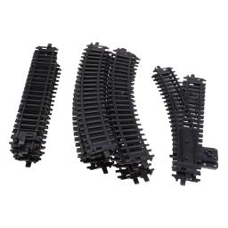 26x acessório diy 1/87 ho modelo de plástico trem ferroviário kits de trilhos presente - Image 4