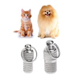 Coleira de identificação para animais de estimação, tubo antiperda para identificação com nome e cachorro - Image 2