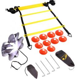 Velocidade footaball agilidade escada equipamento de treinamento conjunto com resistência pára-quedas esportes ao ar livre acessórios - Image 6