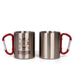 Logotipo personalizado Caneca de aço inoxidável, xícara de chá, sublimação, impressão em branco, botão de escalada, mosquetão, personalizado Cozinha Drink Cup, 300ml - Image 5