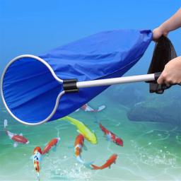Rede japonesa de pouso de aquário, meias koi para pesca, cesta de malha macia para médio e grande porte de peixes, desembaraça - Image 6