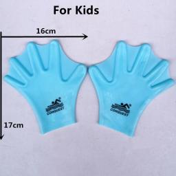 Nadadeiras de silicone para adultos e crianças, Equipamento de natação, Acessórios de mergulho mãos cheias, Luvas de sílica gel, 1 par - Image 3
