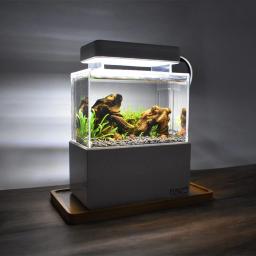 Mini pequeno aquário tanque de peixes interface usb com led lâmpada luz água fliter tanque de peixes casa decorações suprimentos de aquário - Image 2