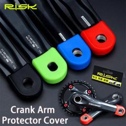Risco 2 pçs silicone manivela braço protetor capa mountain road bicicleta universal pedaleira tampa protetora mtb ciclismo acessório - Image 1