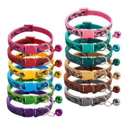 Camuflagem gato colar com sino cão de estimação colar gatos collier chats perro suprimentos para pequeno médio kittin chihuahua rosa azul - Image 4