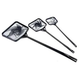 Rede de pouso para peixes, acessórios preto para aquário, cabo longo quadrado, rede de pesca para aquário, produtos duráveis - Image 2