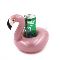 Suporte inflável rosa de flamingo para piscina, porta-copo para bebidas aquáticas, copo para praia e celular, fileira flutuante para cuidados - Image 5