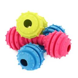 Brinquedos de mastigação de cão de borracha natural exercício fortalecimento do cão de estimação maxila músculos bouncy placa limpa soando mordida-resistente brinquedos para animais de estimação - Image 6