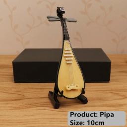 Miniatura Guzheng Pipa Modelo Réplica com Stand e Case, Mini Cítara, Instrumento Musical, Ornamentos Tradicionais Chineses, Presentes - Image 4