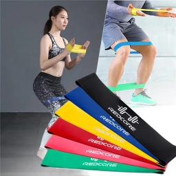 Faixa elástica de resistência, para treinamento, exercícios de tensão, ioga, pilates, fitness, equipamento - Image 5