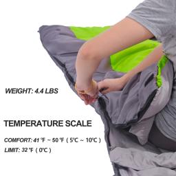 Deserto & raposa grande saco de dormir para adultos 1pc inverno tipo envelope quente sacos de dormir cobertor para acampamento caminhadas turismo 220x85cm - Image 4